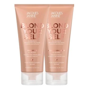 Imagem de Kit Jacques Blond Yourself Matizador Desamarelador Shampoo Sem Sal e Condicionador 200ml