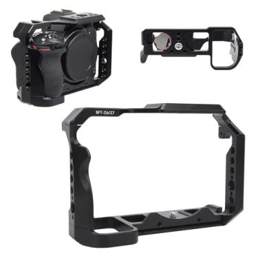 Imagem de Yunseity Câmera da Câmera de Gaiola Estabilizadora, Estrutura de Liga de Alumínio para Z6 Z7 Com Almofadas Anti -deslizamentos, Alça Superior de Sapato Frio, Orifícios Com