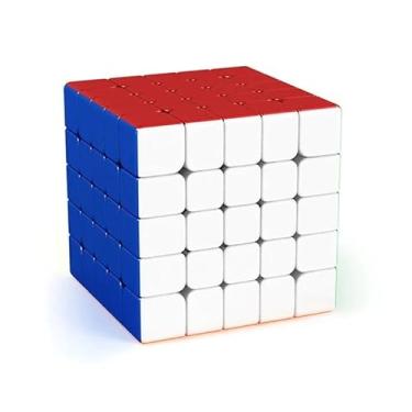 Imagem de KIT 2 Cubo 5x5x5 Mágico 50mm Profissional Velocidade Quebra Cabeça Bolso