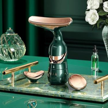 Imagem de Massageador Facial Elétrico 3 em 1 - Portátil e Profissional, Antienvelhecimento para Rosto e Pescoço, Firmeza da Pele e Redução de Rugas