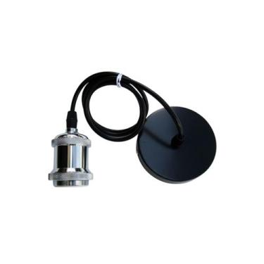 Imagem de Luminária pendente Vintage Socket E27 Silver Retro Lamp - Lightbek Off