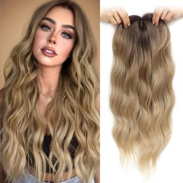 Imagem de Topper de cabelo UDU Wavy Hair 20cm marrom sintético para mulheres