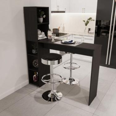 Imagem de Bancada Gourmet 5 Nichos Ville - DRD, Preto