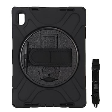 Imagem de Capa protetora para tablet, alça de ombro removível durável à prova de choque alça de mão ajustável para viagens (preto)