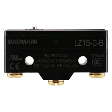 Imagem de Baomain Micro interruptor de êmbolo de pino LZ15-G-B Momentâneo 15A 250VAC Micro interruptor de botão certificado UL CE