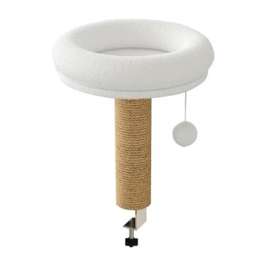 Imagem de predolo Cama para mesa de gato, rede redonda, macia, economizadora de espaço, para gato, poleiro para mesa lateral de escritório