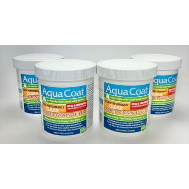 Imagem de Aqua Coat Gel de enchimento de grãos de madeira transparente de alto desempenho à base de água, ótimo para reforma da casa e profissionais de marcenaria faça você mesmo, baixo odor, secagem rápida e