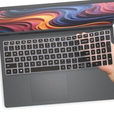 Imagem de Capa de teclado para notebook Dell 15 DC15250 DC15255, Dell 16 DC16250 DC16251, Dell 16 Plus/Dell 16 Plus 2 em 1 DB06250 DB16250 DB16255 (não serve para laptop Dell 16 Premium DA16225 50) - Preto