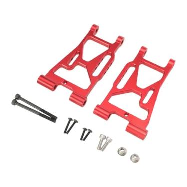 Imagem de Amagogo 2x RC Braço oscilante inferior dianteiro Upgrade Parte Brinquedos Hobby Metal Substituição Braço para P73220 1/7 RC Carro Veículo Caminhão, Vermelho