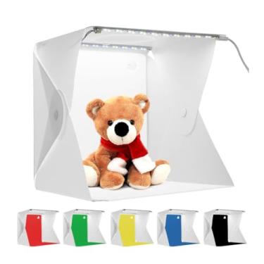 Imagem de Mini Studio Box Cabine Fotográfico Led 24x24 Fotos Dobrável