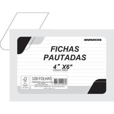 Imagem de Ficha Pautada 4X6 152X102CM - SD Inovacoes