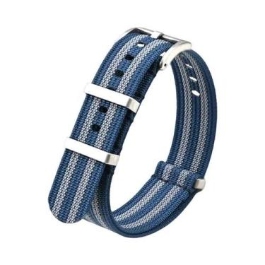 Imagem de Pulseira De Relógio Masculina Impermeável De Nylon 18mm 20mm 22mm 24mm