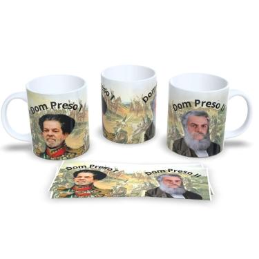 Imagem de Caneca de Porcelana Meme Político Dom Preso 1 e Dom Preso 2