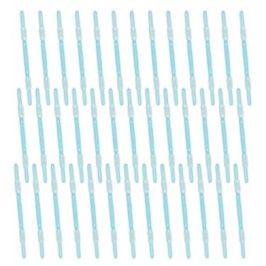 Imagem de PATIKIL 40 peças de grampos de encadernação de papel de folha solta, organizadores de papel de plástico azul, fixadores de caderno, clipe de fichário reutilizável para documentos de gráfico de