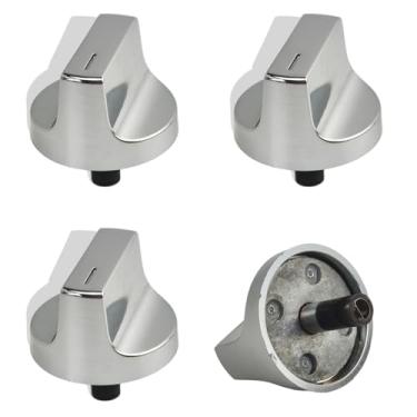 Imagem de HLZDS Puxador de fogão a gás W11517334, 1 pacote com botão de forno de metal, compatível com Whirlpool WEG515S0FB0 WEG515S0FS0 WEG515S0FS2 WEG515S0FS3 WEG515S0FW0 puxadores de fogão a gás etc