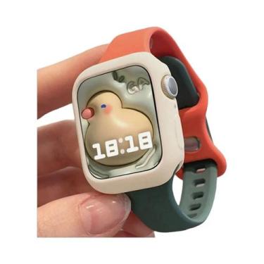 Imagem de Conjunto De Pulseira De Silicone E Capa Protetora Para Apple Watch 38-