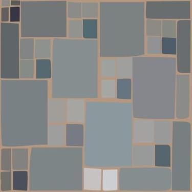 Imagem de Quadro Decorativo com Estampasimple Brick Absurd 50 x 50 Papel 3 unidades