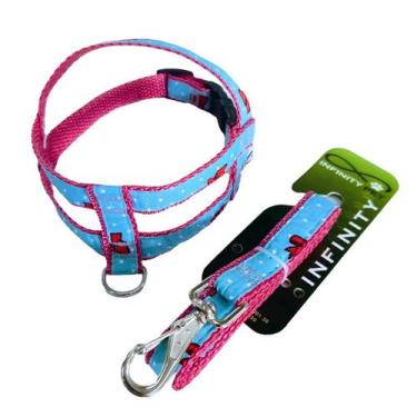 Imagem de Coleira Para Cachorro de Nylon Estampada Ajustável e Resistente - Infi