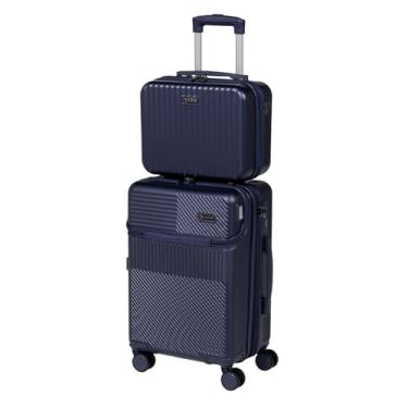 Imagem de Mala Viagem Bordo Mão Frasqueira Kit 10kg Abs Expansiva Anac (Azul-marinho)