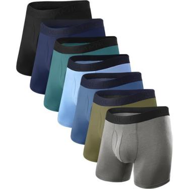 Imagem de Cuecas boxer BAMBOO COOL, roupa íntima masculina respirável para homen