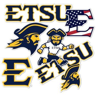 Imagem de Desert Cactus Adesivo East Tennessee State University ETSU Buccaneers Bucsr Decalques de vinil Laptop Garrafa de água Carro Scrapbook Folha T2 (Tipo 2-3)