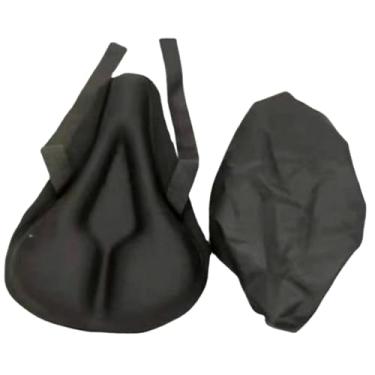 Imagem de UGPLM Capa protetora para assento de bicicleta, macia, respirável, confortável, acolchoada, ampla, resistente ao desgaste para exercícios, Ranhura Triangular