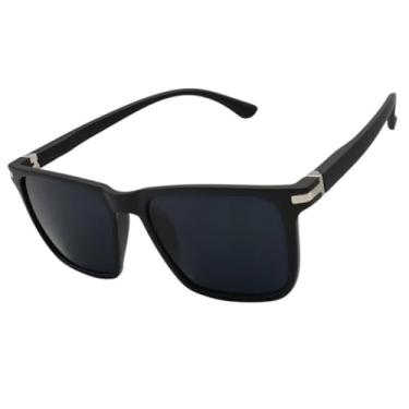 Imagem de Óculos de Sol Quadrado Qualidade Premium Moderno Praia Verão Surf UV400 Unisex - Modelo Malta - Cacife Brand (Preto)