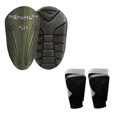 Imagem de Caneleira S11 Pro Vii Penalty Com Suportes Futebol Treino