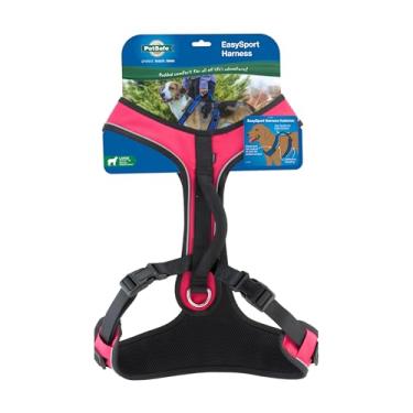 Imagem de PetSafe Peitoral para cães EasySport, peitoral acolchoado ajustável para cães com alça de controle e tubulação refletiva, dos fabricantes do arnês de caminhada fácil, rosa, grande