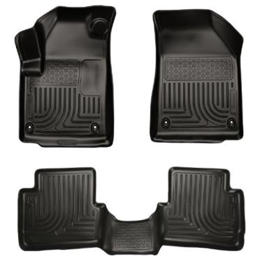 Imagem de Husky Liners 99021 serve para Dodge Dart Weatherbeater 2013-16 tapetes dianteiros e 2º assento, preto