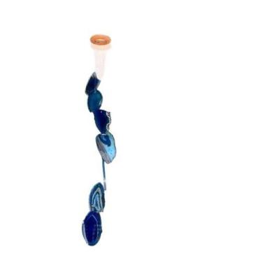 Imagem de Mensageiro dos Ventos de Ágata Azul - Sinaleiro Decorativo para Harmon