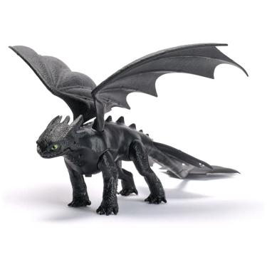 Imagem de Dragões da DreamWorks: Como Domar Seu Dragão - Dragões de Batalha com Sons de Plasma, Figura de Ação Noturno Furioso - Brinquedo para
