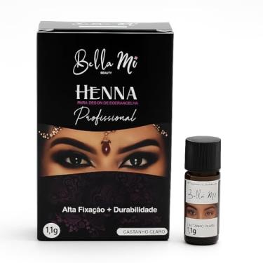 Imagem de Henna para Sobrancelhas Bella Mi – Definição, Preenchimento e Durabilidade Profissional (Castanho Claro)