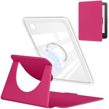 Imagem de YoungMe Capa giratória de 360 graus para Kobo Clara de 15 cm cor lançado em 2024, design magnético destacável, capa protetora com suporte ajustável, traseira transparente com hibernar/despertar
