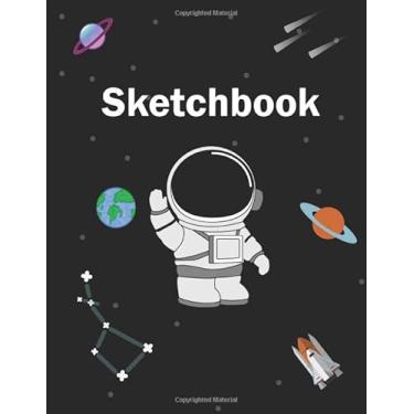 Imagem de Sketchbook: Large and High Quality Notebook for Drawing, Doodling or Sketching with a Size of 8.5" × 11" and 120 Blank Paper. Perfect for Kids of all Ages.