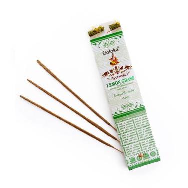 Imagem de Incenso Indiano Goloka Massala Lemon Grass  15g