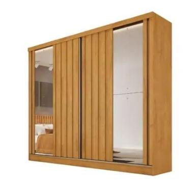 Imagem de Guarda Roupa Galati 2 Porta Com 2 Espelhos MDF MadeMarcs MadeMarques -
