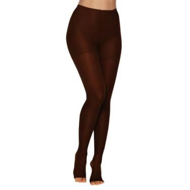 Imagem de Meia Calça de Compressão Kendall 15-20mmHg sem ponteira 1701 Café - GG