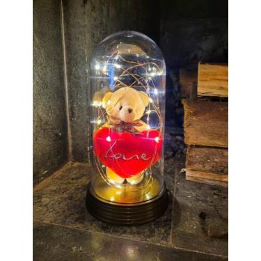 Imagem de Luminária Ursinho De Pelúcia Com Coração Love Presente Amor - Amor Lin