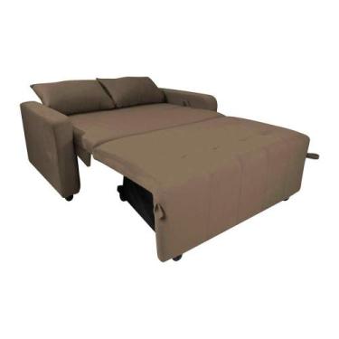 Imagem de Sofá Cama Compacto 2 lugares 1,38 larg Amora New Matrix, SUEDE CAPUCCI