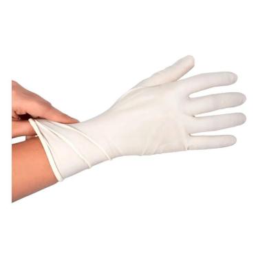 Imagem de Luvas Descartáveis Latex C/Pó C/100 Unidades Des Látex Pp