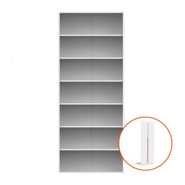 Imagem de Guarda-Roupa Modulado com Prateleiras New Tuyo 2 Portas Articuladas Branco 90 cm