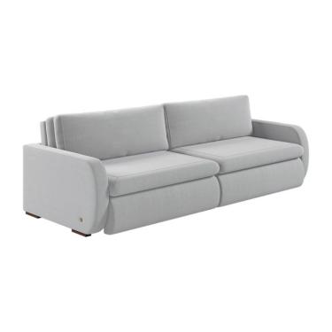 Imagem de Sofá 2 Lugares Retrátil e Recinável Sunset Linho Gelo 160 cm
