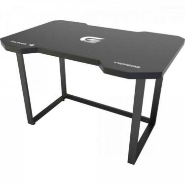 Imagem de Mesa Gamer Vickers Cinza Fortrek - Borda 27Mm