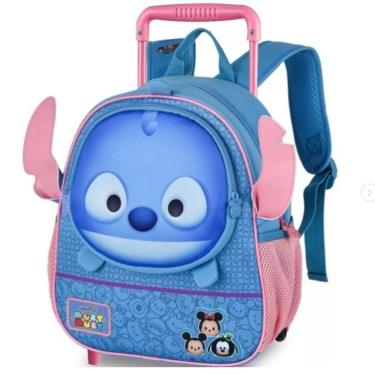 Imagem de Mochila Infantil Rodinhas Stitch Tsum Design Exclusivo 9lts
