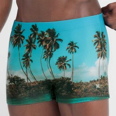 Imagem de Sunga boxer estampada com paisagem - MASH