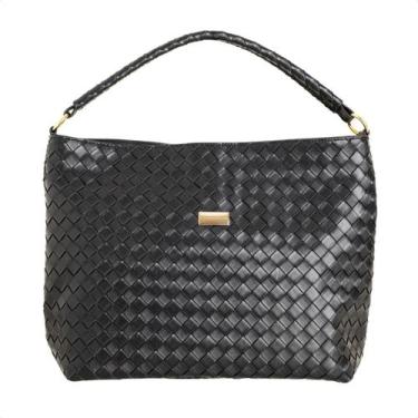 Imagem de Bolsa Shoulder Dm Trama Preta, Preto, UN