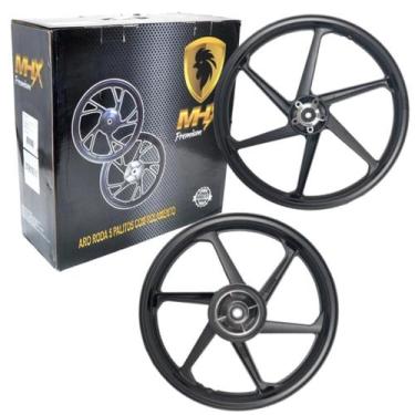 Imagem de Par de Liga Leve Rodas 6 Palitos NXR 150 Bros ESD 2003 Até 2014 - MHX