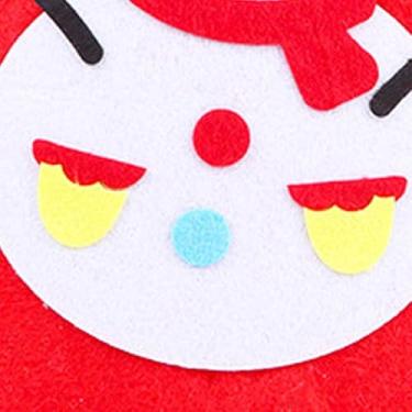 Imagem de Generic Kit de Ornamento DIY de Tecido Não Tecido Artesanal de Natal de Feltro, Brinquedo Artesanal Educacional para Crianças (Chapéu (boneco de neve))