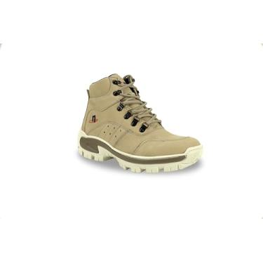 Imagem de Bota Adventure Masculina em Couro Legítimo, Cano Médio Netony (Nude, BR, BR, Adulto, Numérico, 36)